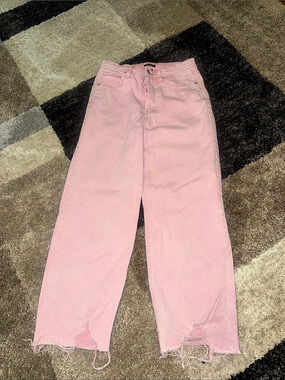 Wild Fable Pink Straight Leg Jeans Size 6